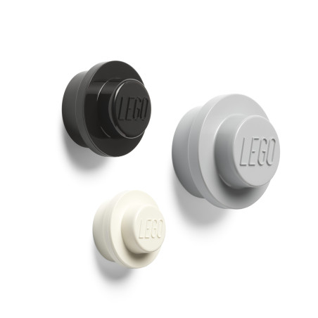 LEGO® ΣΕΤ ΚΡΕΜΑΣΤΡΕΣ ΤΟΙΧΟΥ (3 ΤΜΧ - ΓΚΡΙ-ΜΑΥΡΟ-ΑΣΠΡΟ) - 40161733 | 