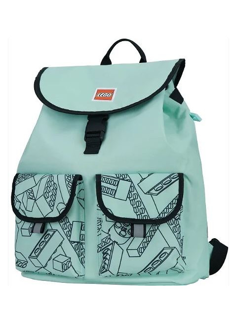 LEGO® TRIBINI HAPPY ΣΑΚΙΔΙΟ ΠΛΑΤΗΣ ΜΕΓΑΛΟ ΑΠΑΛΟ ΠΡΑΣΙΝΟ/ ΜΑΥΡΟ-20132