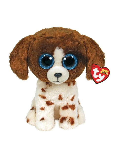 TY BEANIE BOOS ΛΟΥΤΡΙΝΟ: MUDDLES ΧΝΟΥΔΩΤΟ ΣΚΥΛΑΚΙ ΚΑΦΕ/ ΛΕΥΚΟ 23ΕΚ |
