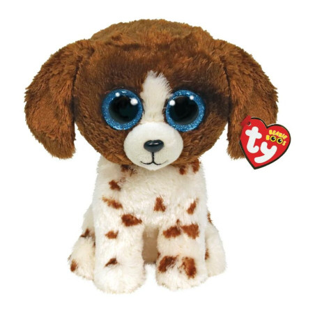 TY BEANIE BOOS ΛΟΥΤΡΙΝΟ: MUDDLES ΧΝΟΥΔΩΤΟ ΣΚΥΛΑΚΙ ΚΑΦΕ/ ΛΕΥΚΟ 23ΕΚ |