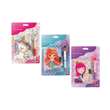 ΑΤΖΕΝΤΑ ΜΕ ΣΤΥΛΟ 3 ΣΧΕΔΙΑ (UNICORN - MERMAID - PRINCESS) - ΤΥΧΑΙΑ ΕΠ