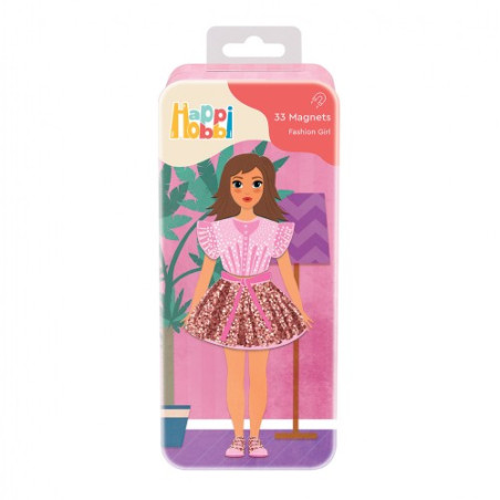 HAPPIHOBBI MAGNET TINS : FASHION GIRL | ISBN: 5203068640743