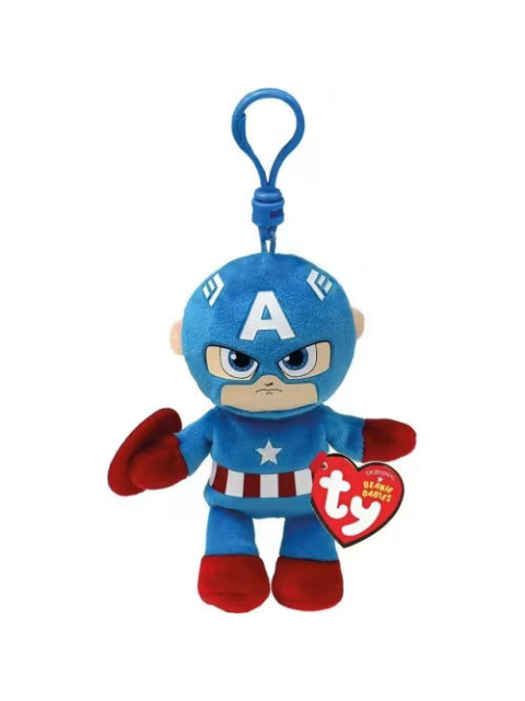 TY BEANIE BABIES ΛΟΥΤΡΙΝΟ ΜΠΡΕΛΟΚ MARVEL: CAPTAIN AMERICA 8,5 ΕΚ. | 