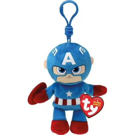 TY BEANIE BABIES ΛΟΥΤΡΙΝΟ ΜΠΡΕΛΟΚ MARVEL: CAPTAIN AMERICA 8,5 ΕΚ. | 