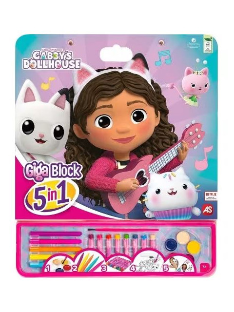 ΣΕΤ ΖΩΓΡΑΦΙΚΗΣ GIGA BLOCK 5 IN 1 GABBY\'S DOLLHOUSE | ISBN: 52030686