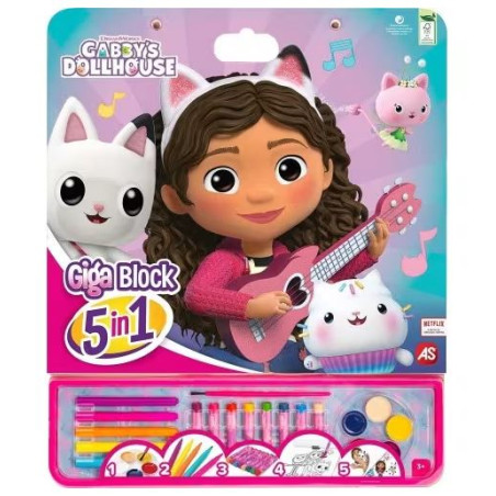 ΣΕΤ ΖΩΓΡΑΦΙΚΗΣ GIGA BLOCK 5 IN 1 GABBY\'S DOLLHOUSE | ISBN: 52030686