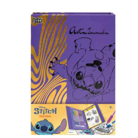 HAPPIHOBBI ART JOURNAL ΗΜΕΡΟΛΟΓΙΟ ΜΕ FLUO ΣΤΥΛΟ STITCH | ISBN: 52030