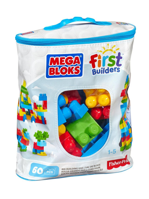 FISHER-PRICE - MEGA BLOKS: ΤΟΥΒΛΑΚΙΑ - ΤΣΑΝΤΑ ΜΠΛΕ 60 ΤΜΧ.- DCH55-87