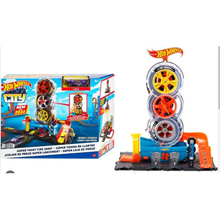 Hot Wheels City - Super Twist Tire Shop - Hdp02 - Hdp02