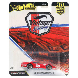 Hot Wheels Premium - Vintage Racing \'76 Greenwood Corvette - Jkf24 