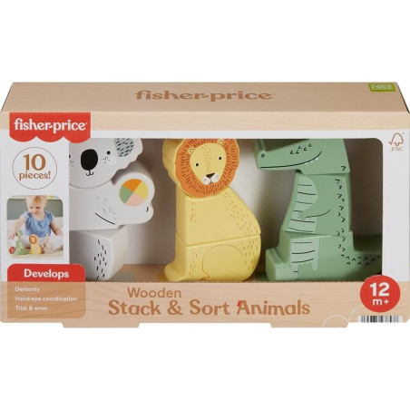 FISHER-PRICE - ΞΥΛΙΝΑ ΖΩΑΚΙΑ ΠΑΙΧΝΙΔΙ ΚΙΝΗΤΙΚΩΝ ΔΕΞΙΟΤΗΤΩΝ - HXV04 |