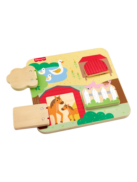 FISHER-PRICE - PEEKABOO ΞΥΛΙΝΟΣ ΠΙΝΑΚΑΣ ΖΩΑΚΙΑ ΦΑΡΜΑΣ ΕΚΠΑΙΔΕΥΤΙΚΟ Π