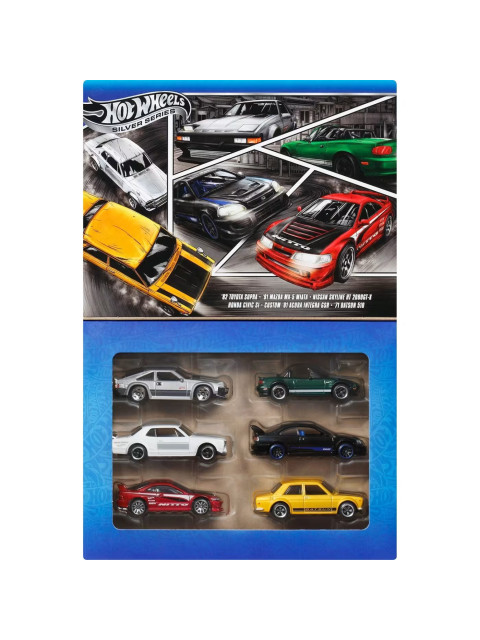 HOT WHEELS SILVER SERIES - STREETS OF JAPAN 6 CAR MULTIPACK - JBY77 