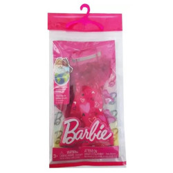 BARBIE ΒΡΑΔΙΝΑ ΣΥΝΟΛΑ - ΡΟΖ ΦΟΡΕΜΑ ΜΕ ΚΑΡΔΟΥΛΕΣ - HRH36 | ISBN: 1947